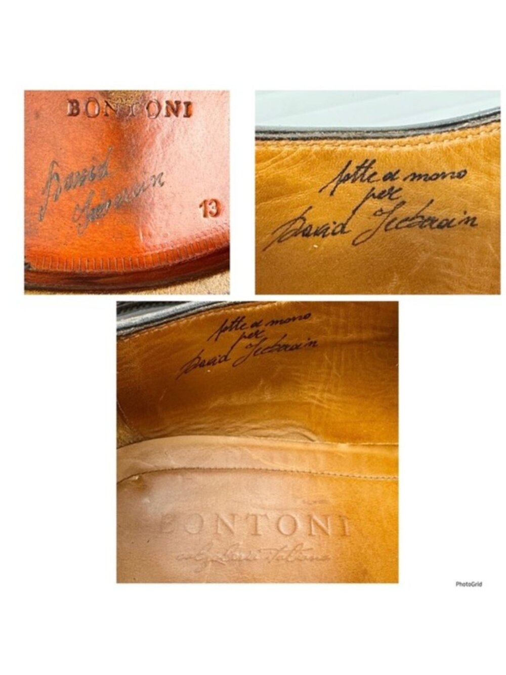 BONTONI De La Ville lace-up brown shoes 13 - Picture 9 of 12